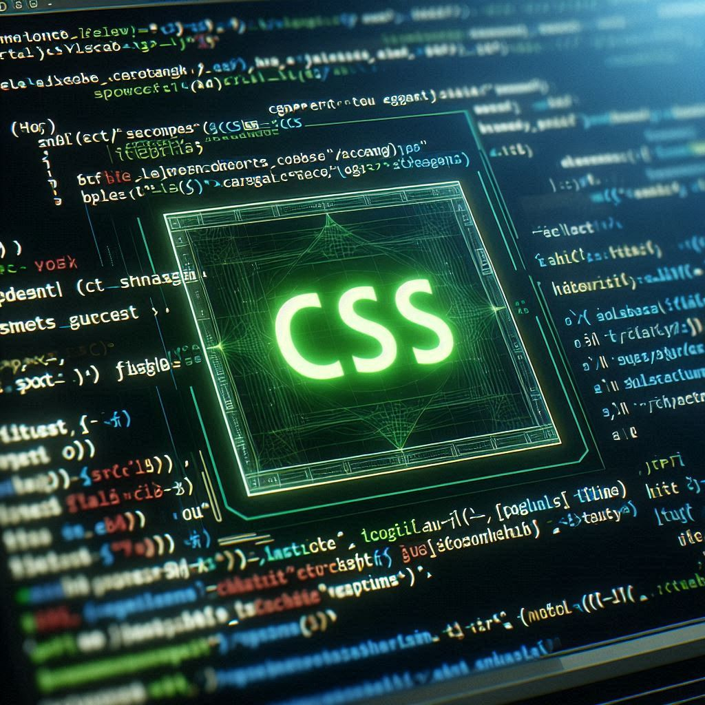 Code on a computer screen with the word, "CSS" highlighted